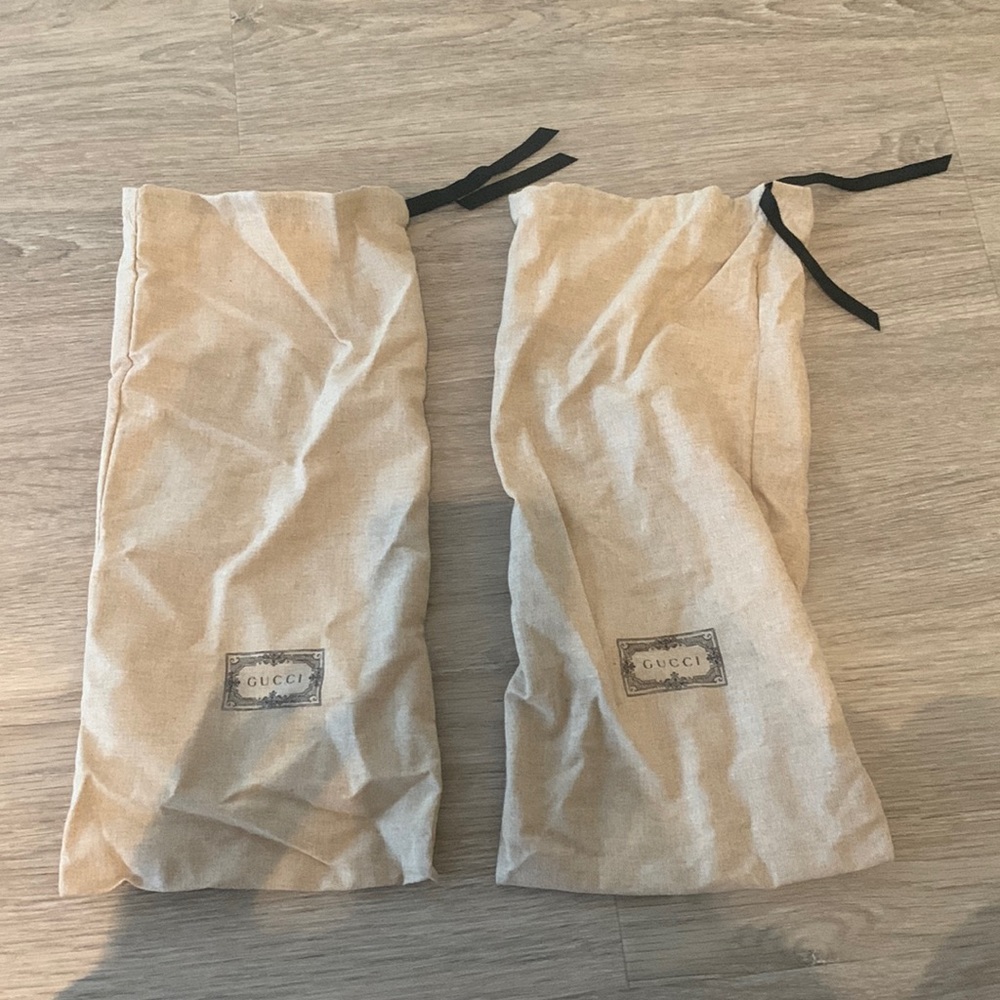 Gucci shoe dust bags